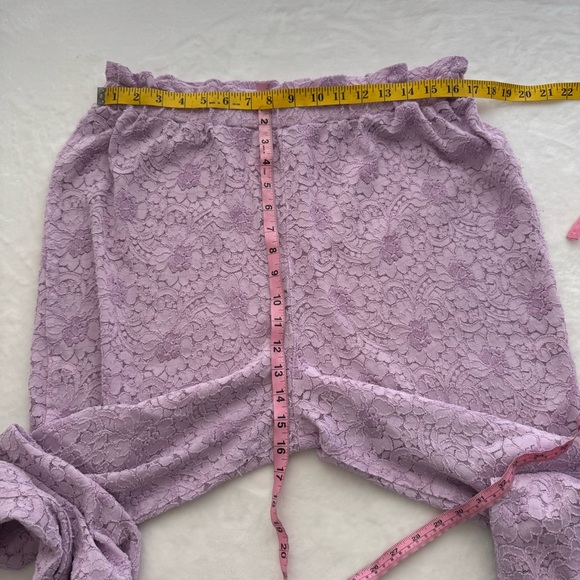 Free People Cloud Ride Lace Lounge Set XL Lavender Purple - Picture 8 of 9